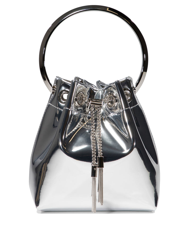 Jimmy Choo Jimmy Choo Bon Bon Mini Handbag Silver - World Class Fashion