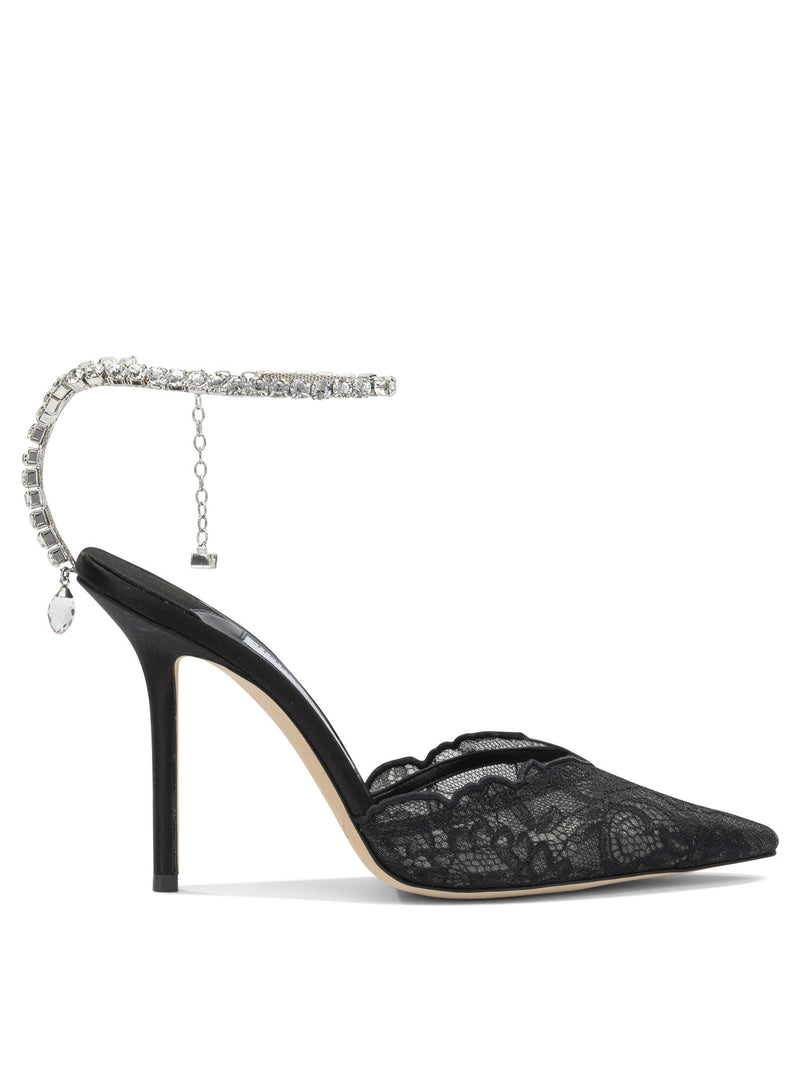 Jimmy Choo Jimmy Choo Saeda 100mm Black Pumps - World Class Fashion