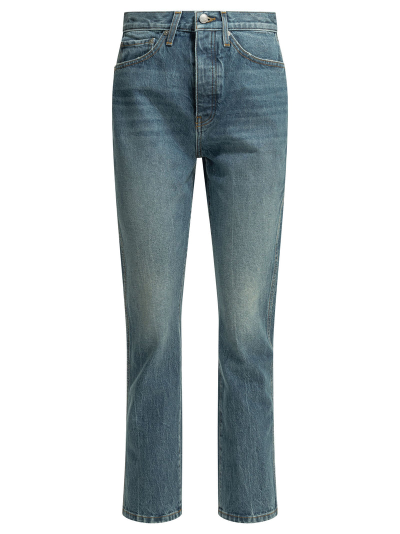 Khaite Khaite Finley Straight-leg Jeans Light Blue - World Class Fashion