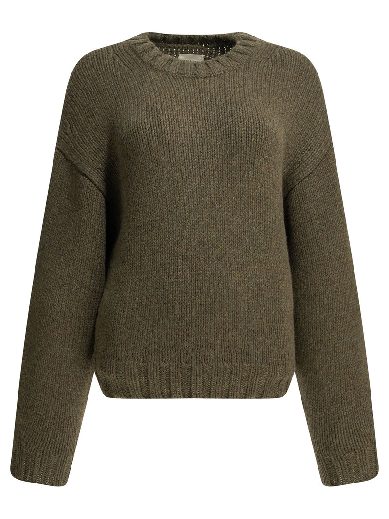 Khaite Khaite Gemma Crew-neck Sweater Green - World Class Fashion