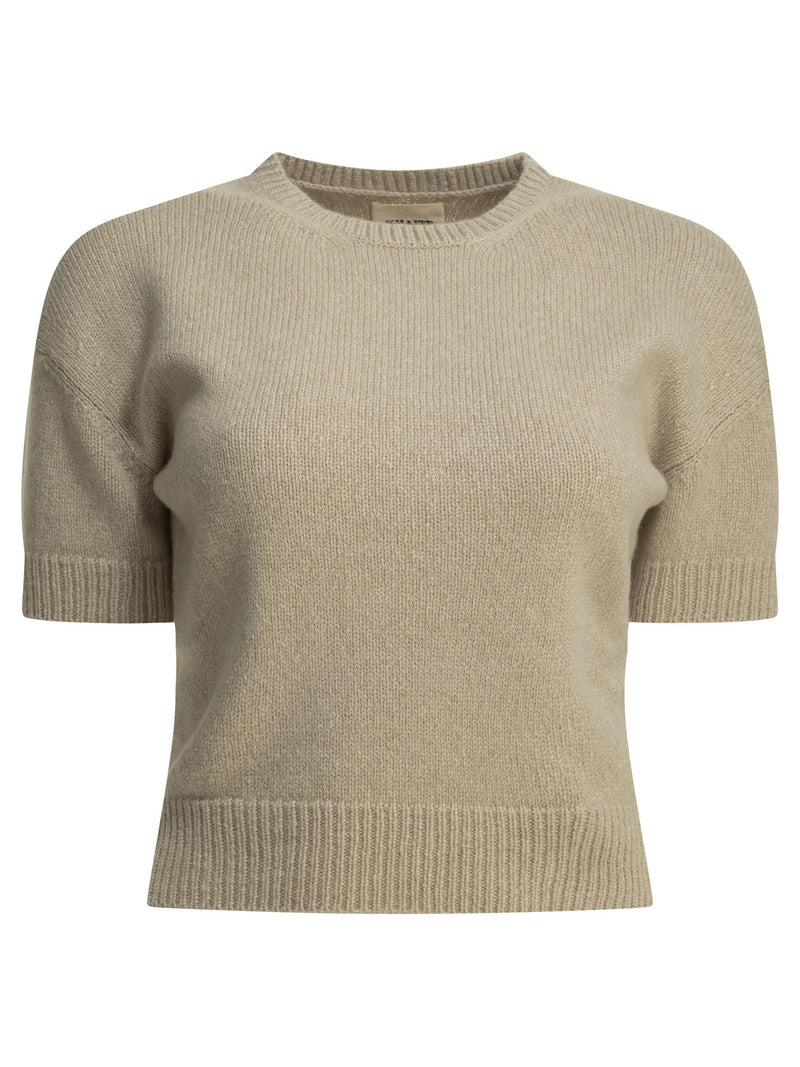 Khaite Jersey de cuello redondo Golden de Khaite, color beige - World Class Fashion