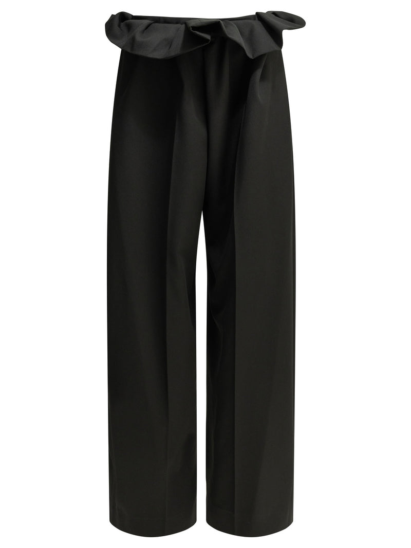 Khaite Khaite Kira Pantalones Sastre Negros - World Class Fashion
