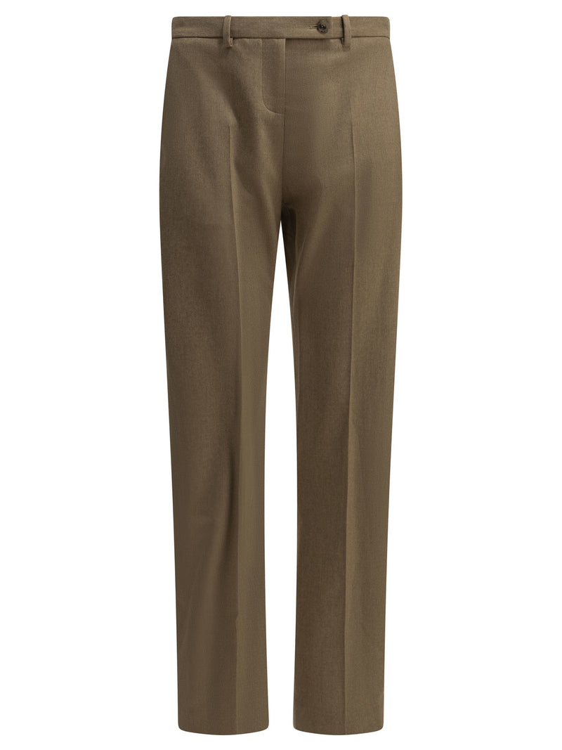 Khaite Khaite Hunter Tailored Pants Beige Women - World Class Fashion