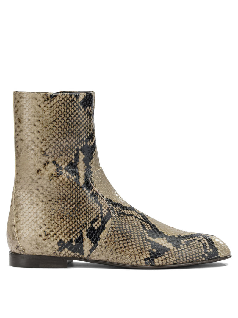 Khaite Khaite Colt Ankle Boots With Zipper - World Class Fashion