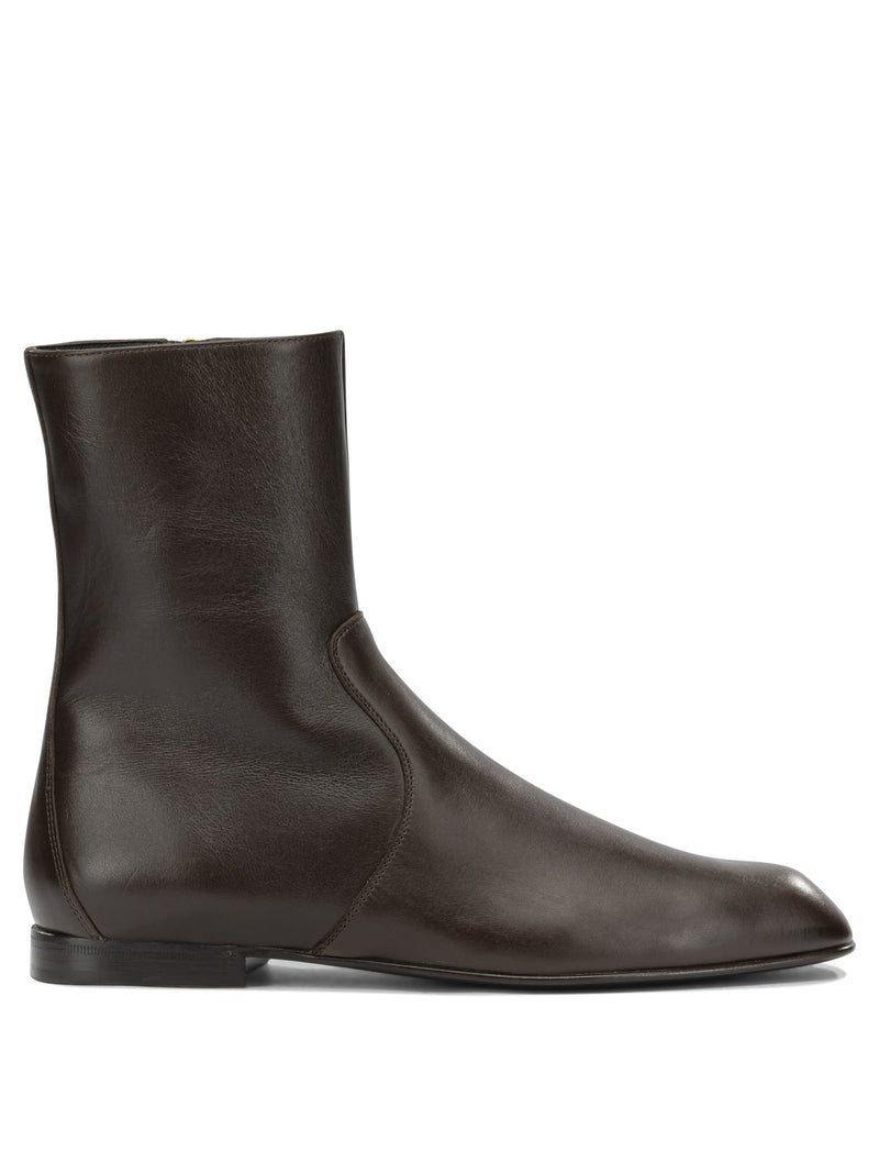 Khaite Khaite Colt Ankle Boots Brown Women - World Class Fashion