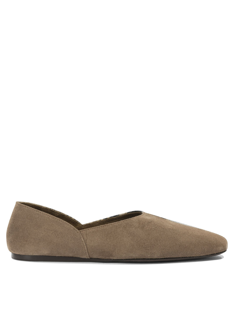 Khaite Khaite Jane Classic Ballet Flats Brown - World Class Fashion