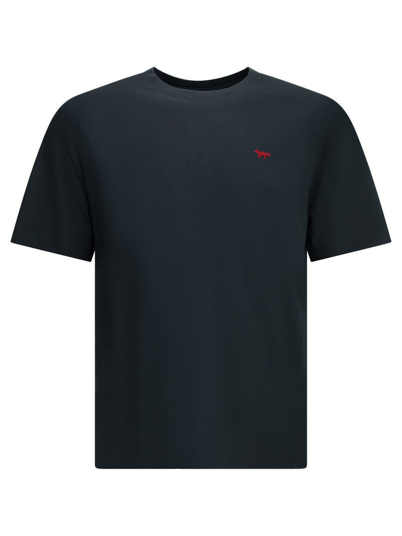 Maison Kitsuné Maison Kitsuné Red Fox Crew-neck T-shirt Blue - World Class Fashion