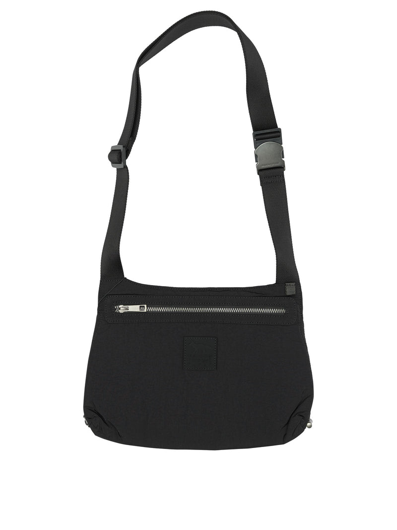 Maison Kitsuné Maison Kitsuné Medium Nylon Shoulder Bag Black - World Class Fashion
