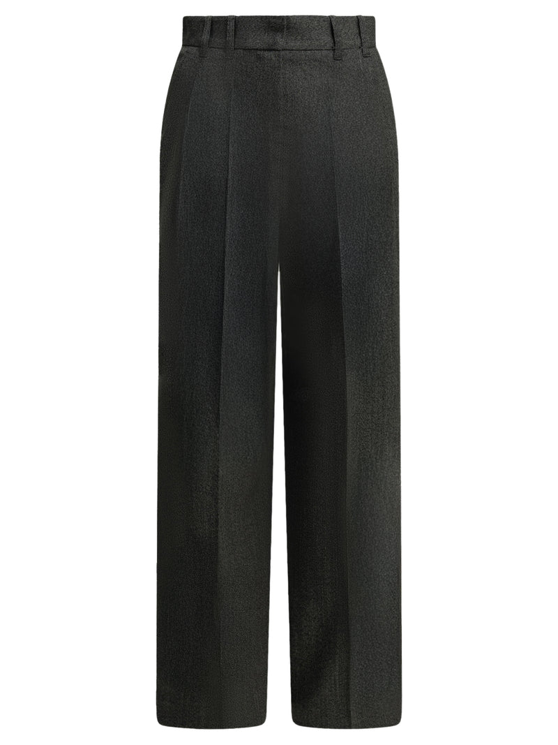 Maison Kitsuné Maison Kitsuné Wool Blend Tailored Pants Grey - World Class Fashion