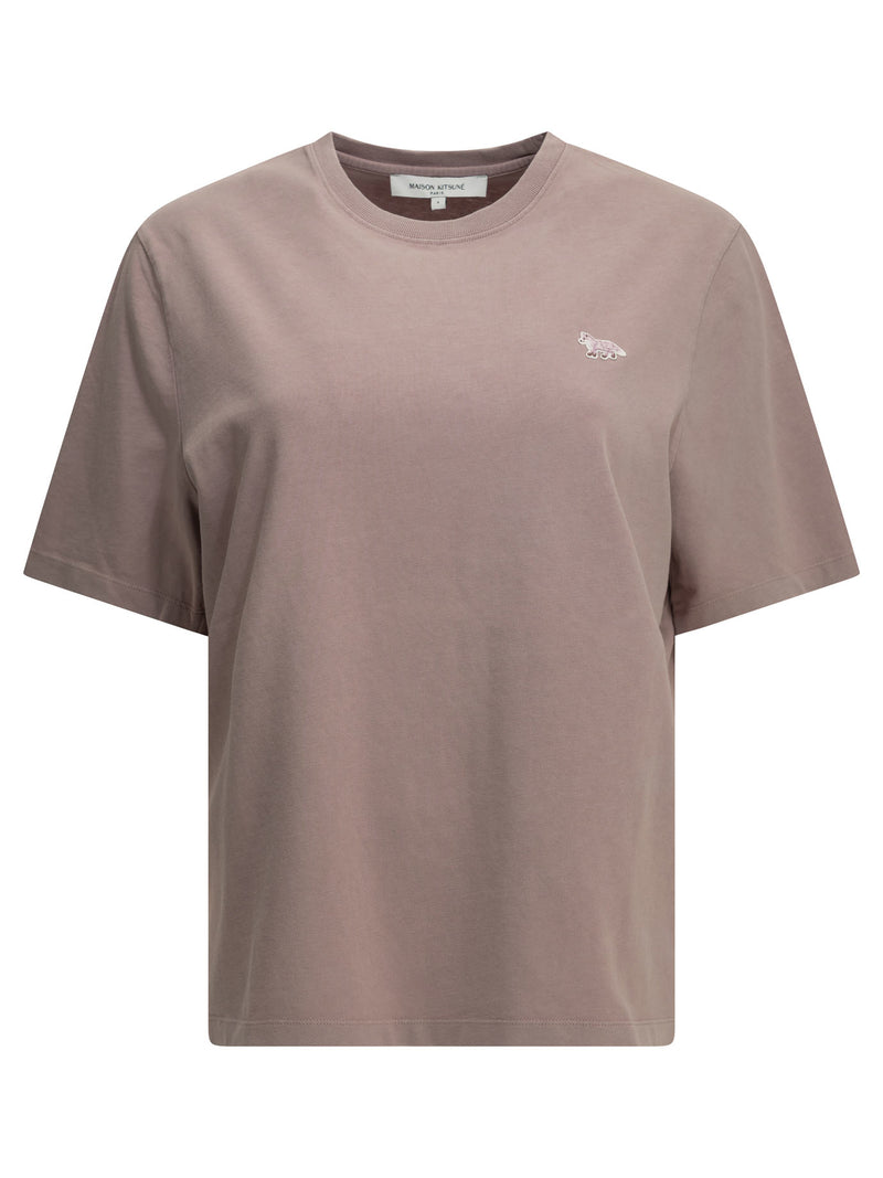 Maison Kitsuné Maison Kitsuné Baby Fox Crew-neck T-shirt Purple - World Class Fashion