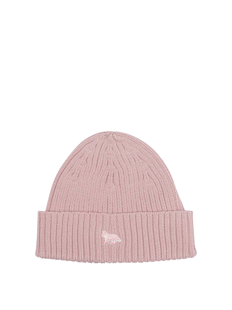 Maison Kitsuné Maison Kitsuné Baby Fox Beanie Pink - World Class Fashion
