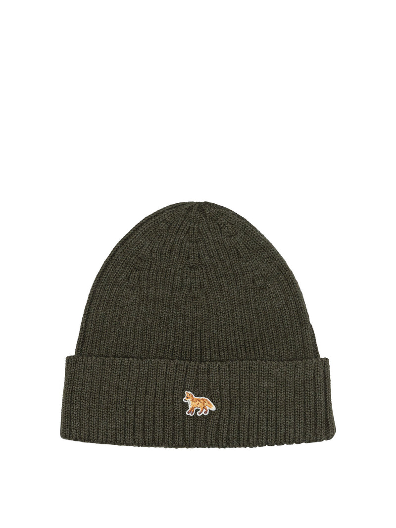 Maison Kitsuné Maison Kitsuné Baby Fox Beanie Green - World Class Fashion