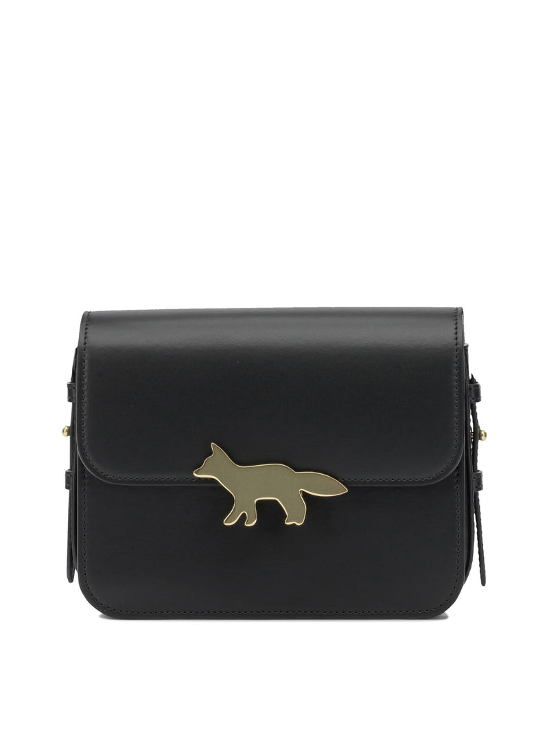 Maison Kitsuné Maison Kitsuné Edie Small Crossbody Bag Black - World Class Fashion