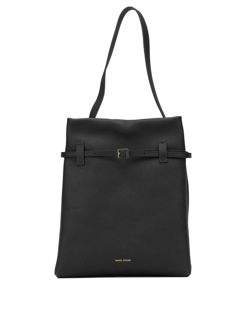 Manu Atelier Manu Atelier Tote Du Jour Medium Black Shoulder Bag - World Class Fashion