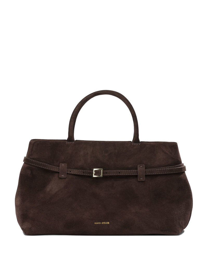 Manu Atelier Manu Atelier Le Cambon 35 Medium Handbag Deep Brown - World Class Fashion