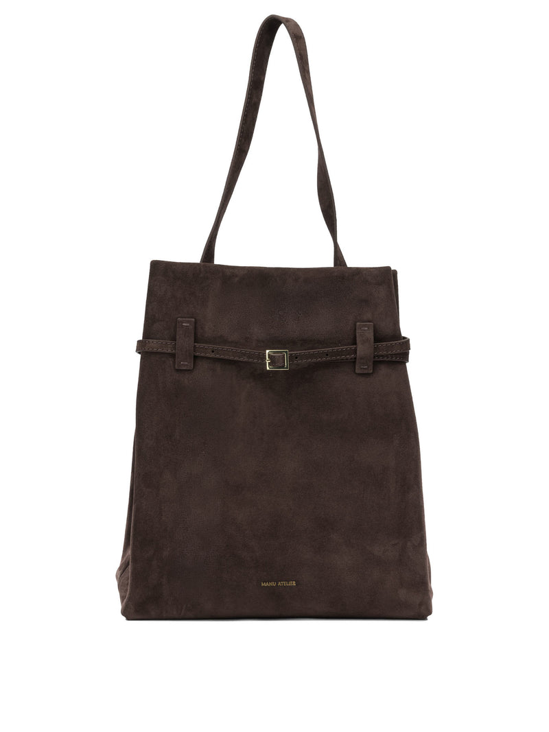 Manu Atelier Manu Atelier Tote Du Jour Medium Shoulder Bag Brown - World Class Fashion