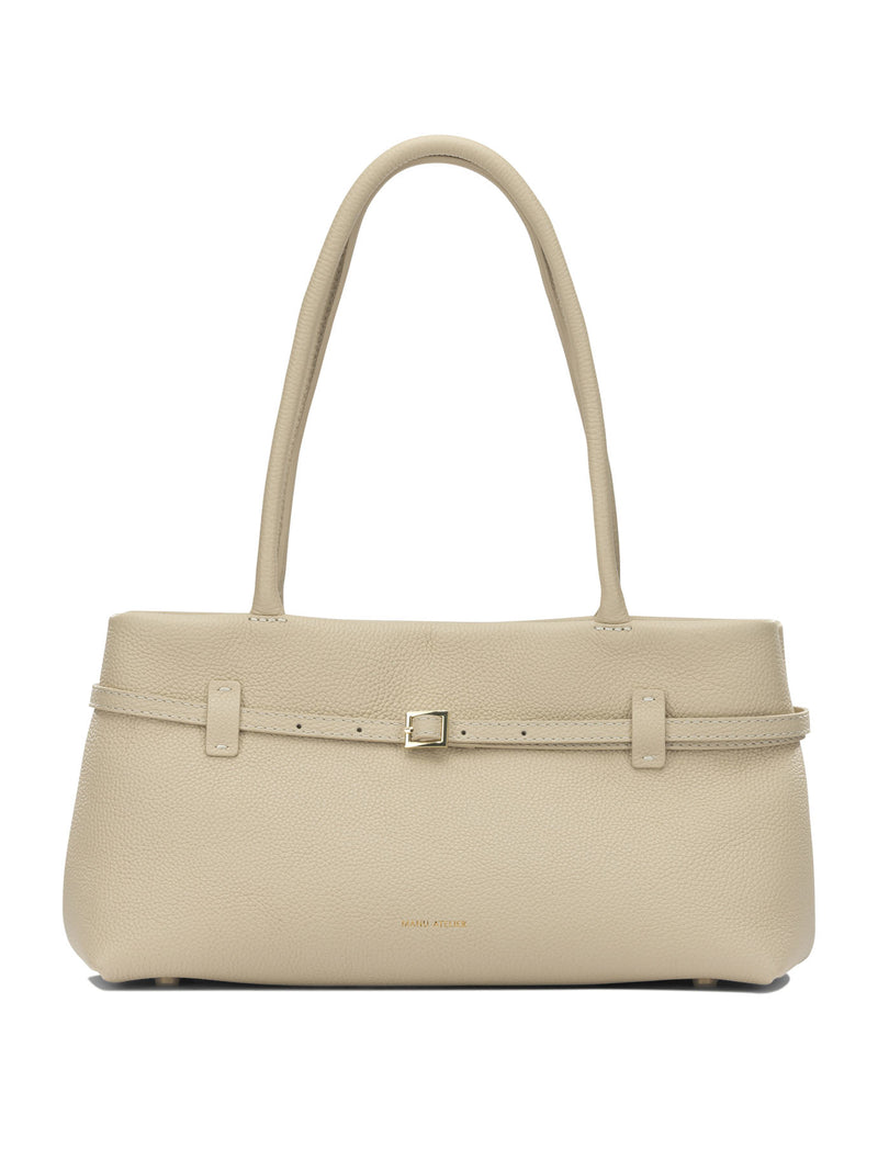Manu Atelier Manu Atelier Le Cambon East West Medium Shoulder Bag Vanilla - World Class Fashion