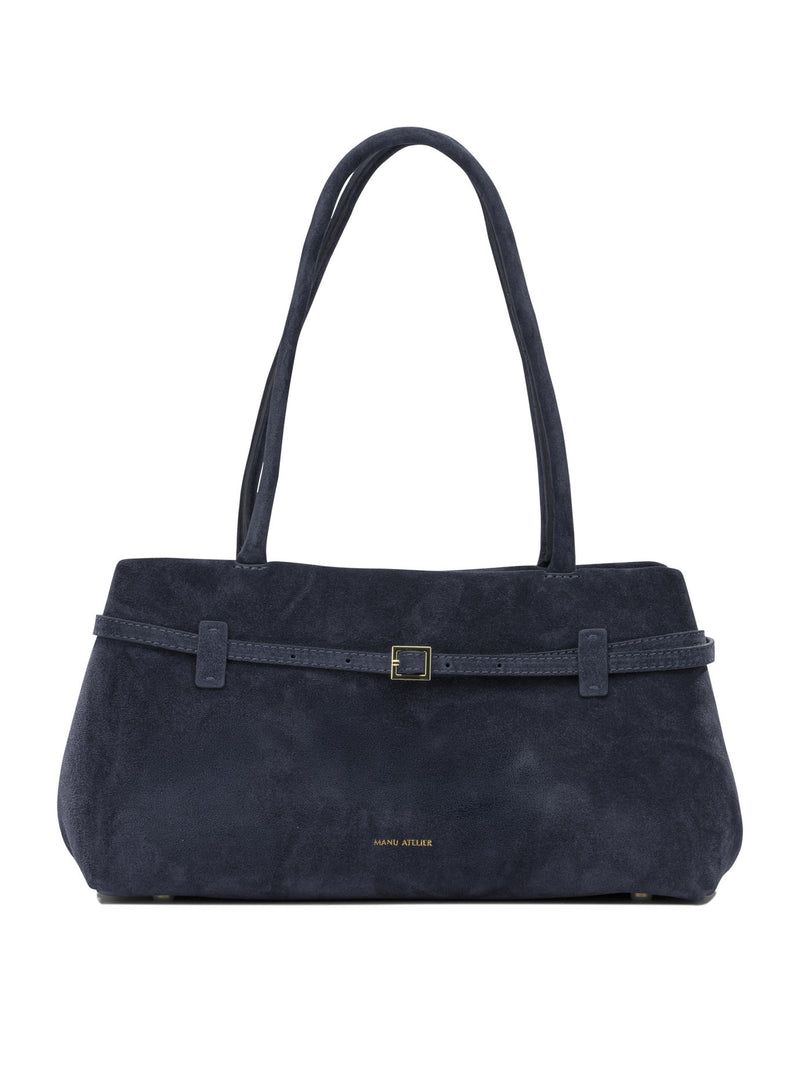 Manu Atelier Manu Atelier Le Cambon East West Medium Shoulder Bag Dark Navy - World Class Fashion