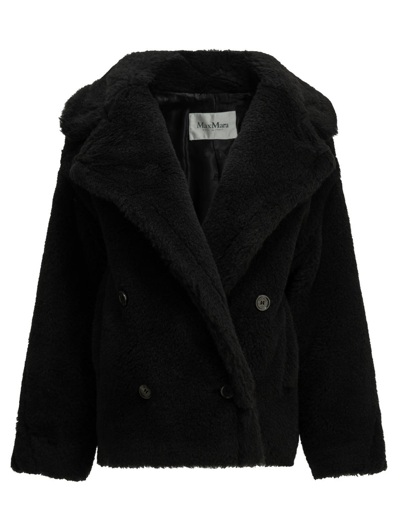 Max Mara Max Mara Short Alpaca Coat Black Women - World Class Fashion