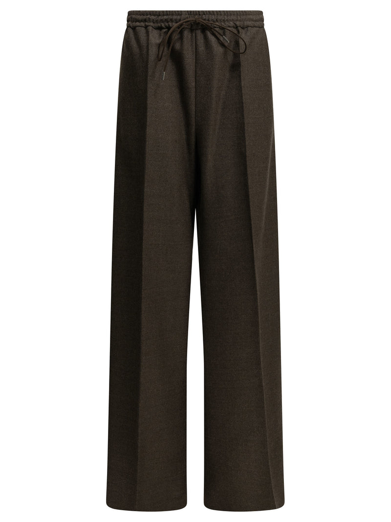 Max Mara Max Mara Wool Pants Brown Women - World Class Fashion