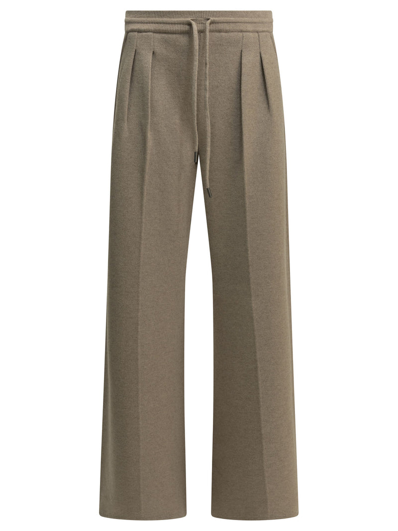Max Mara Max Mara Wool Cashmere Trousers Beige Women - World Class Fashion