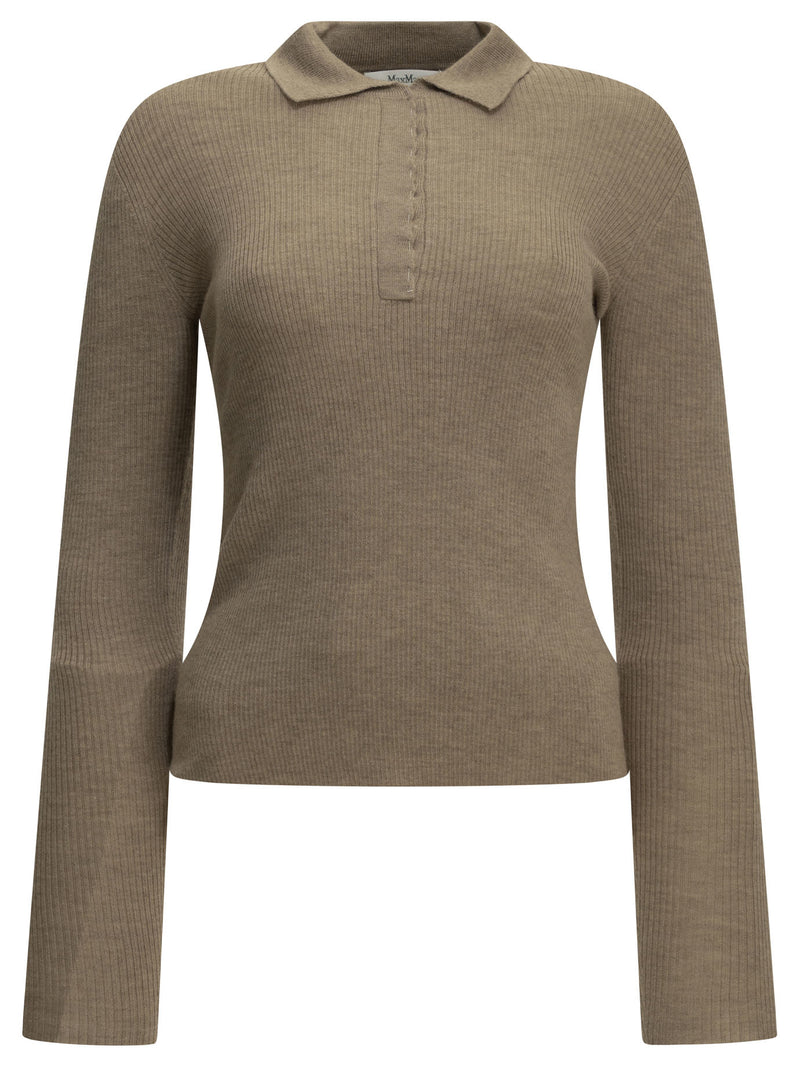 Max Mara Max Mara Cashmere Polo Shirt Beige Women - World Class Fashion