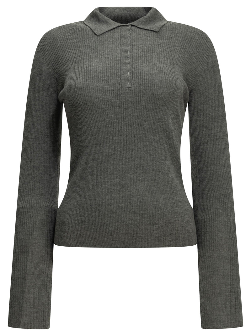 Max Mara Max Mara Cashmere Polo Shirt Grey Women - World Class Fashion