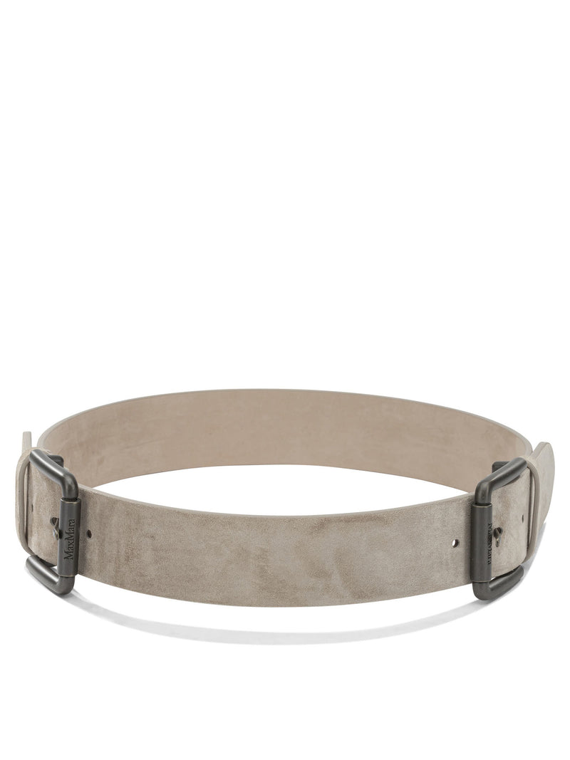 Max Mara Max Mara Suede Belt With Studs Beige Women - World Class Fashion