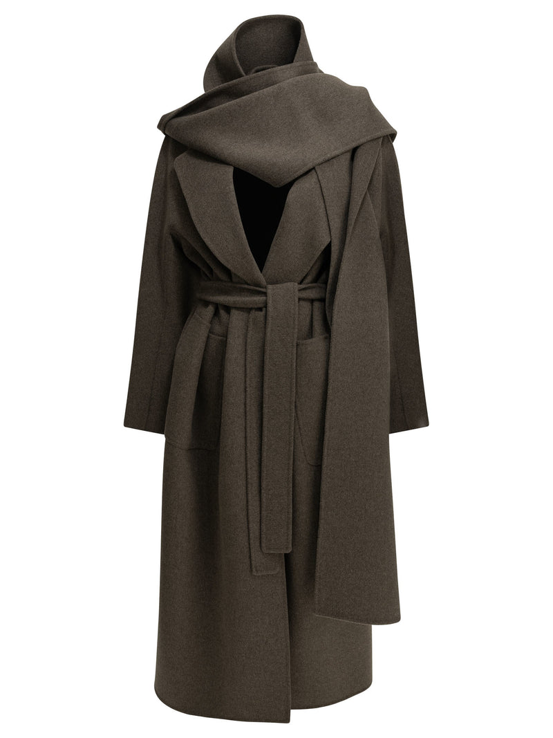 Max Mara S Max Mara S Long Wool Coat Brown Women - World Class Fashion