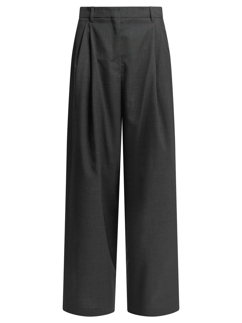 Max Mara S Max Mara S Tailored Wool Pants Grey - World Class Fashion