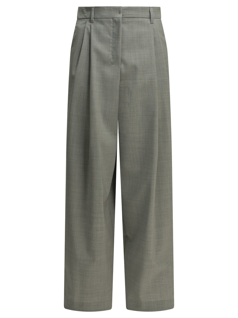 Max Mara S Max Mara S Tailored Wool Pants Grey - World Class Fashion