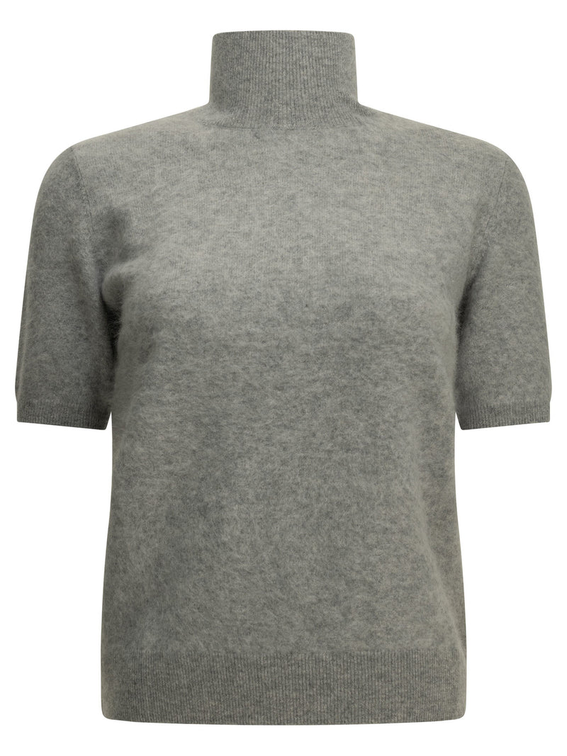 Max Mara S Max Mara S Wool Turtleneck Sweater Grey - World Class Fashion