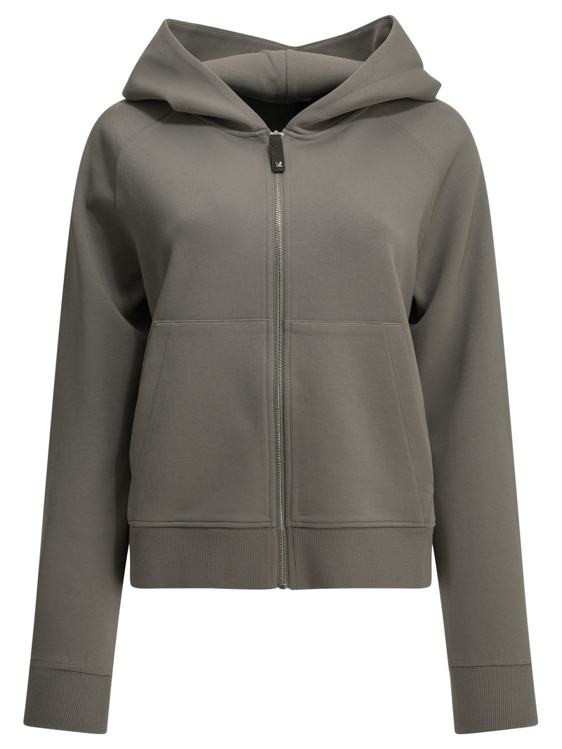 Max Mara S Max Mara S Cotton Jersey Hooded Sweatshirt Grey - World Class Fashion