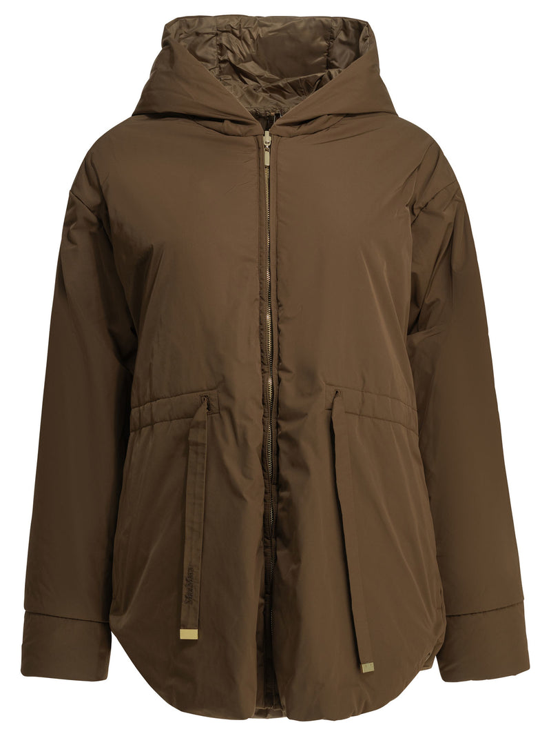 Max Mara The Cube Max Mara The Cube Reversible Parka Brown Women - World Class Fashion