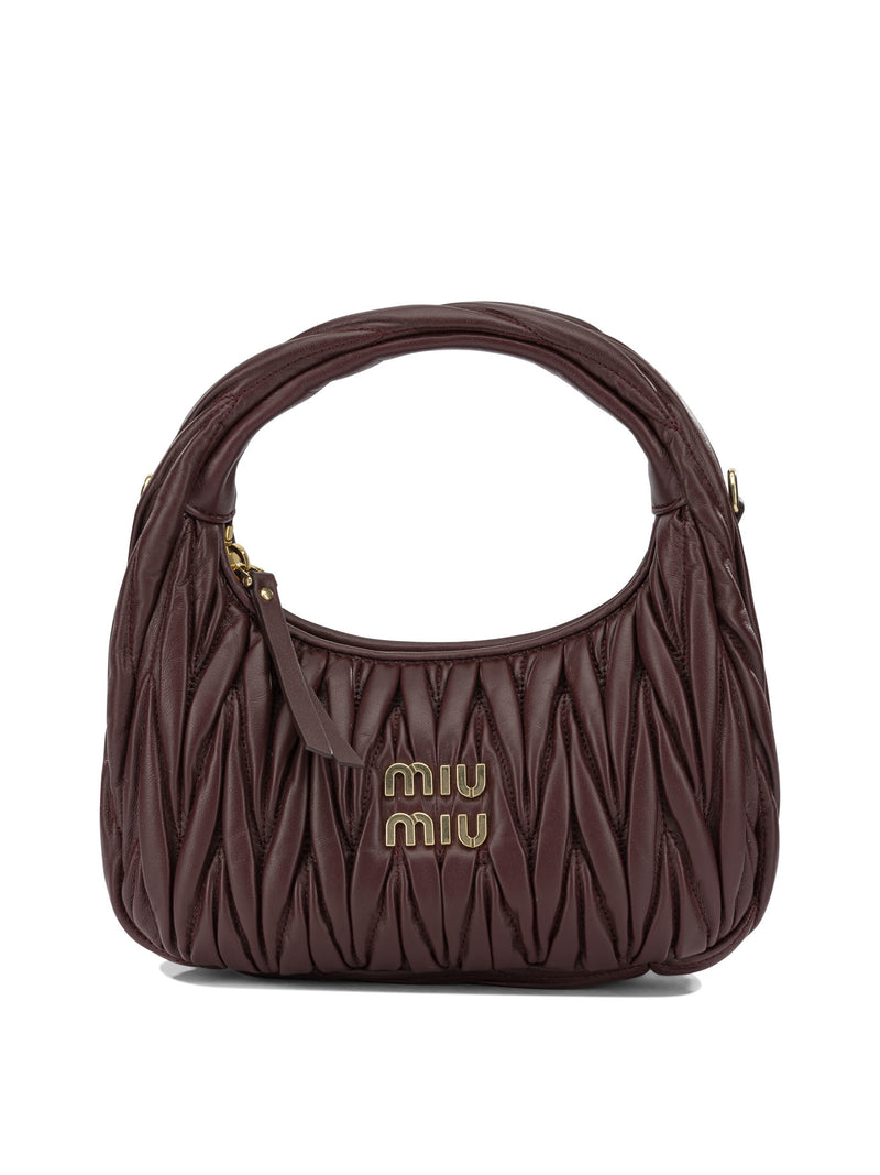 Miu Miu Miu Miu Wander Small Handbag Bordeaux - World Class Fashion