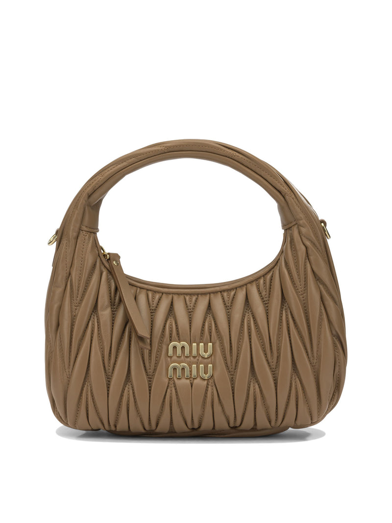 Miu Miu Miu Miu Wander Small Handbag Brown - World Class Fashion