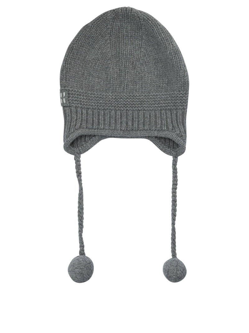 Miu Miu Miu Miu Virgin Wool Cashmere Beanie Grey - World Class Fashion