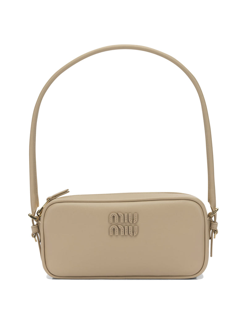 Miu Miu Miu Miu Small Shoulder Bag Beige Women - World Class Fashion