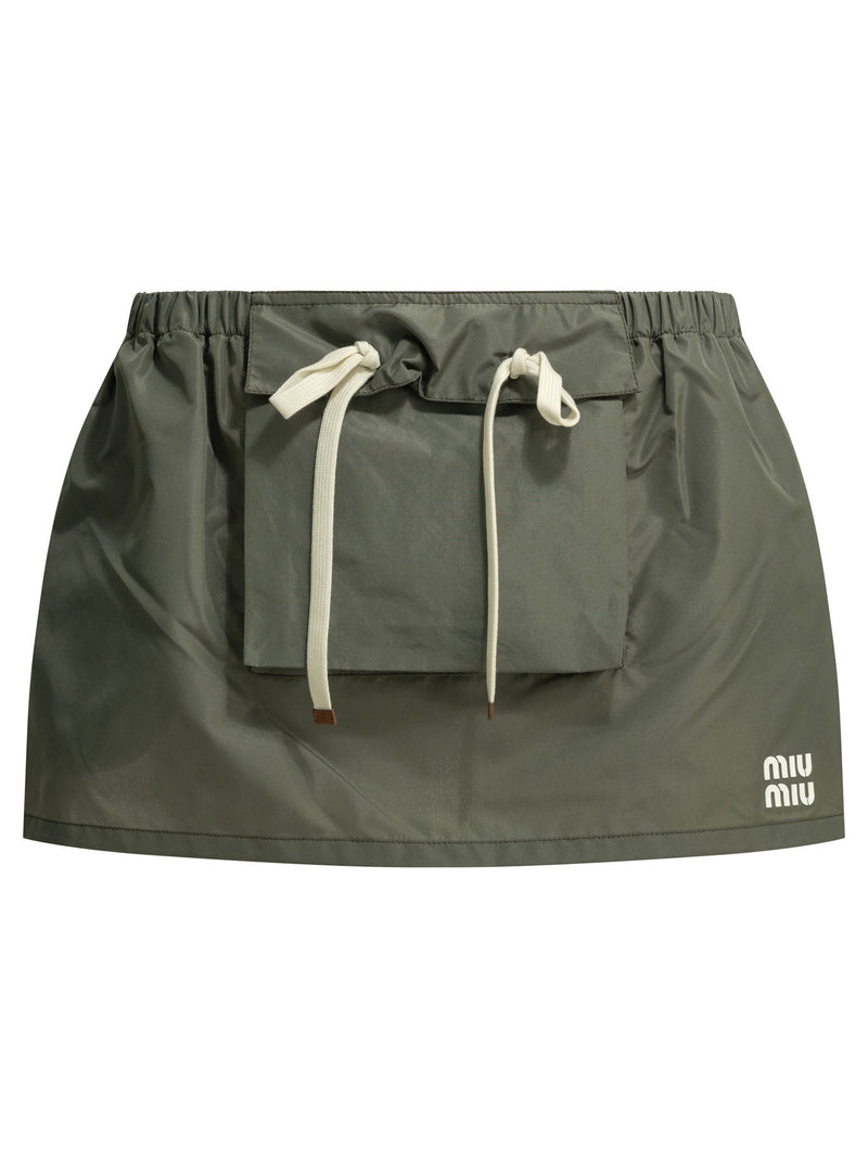 Miu Miu Minifalda cargo Miu Miu verde para mujer - World Class Fashion