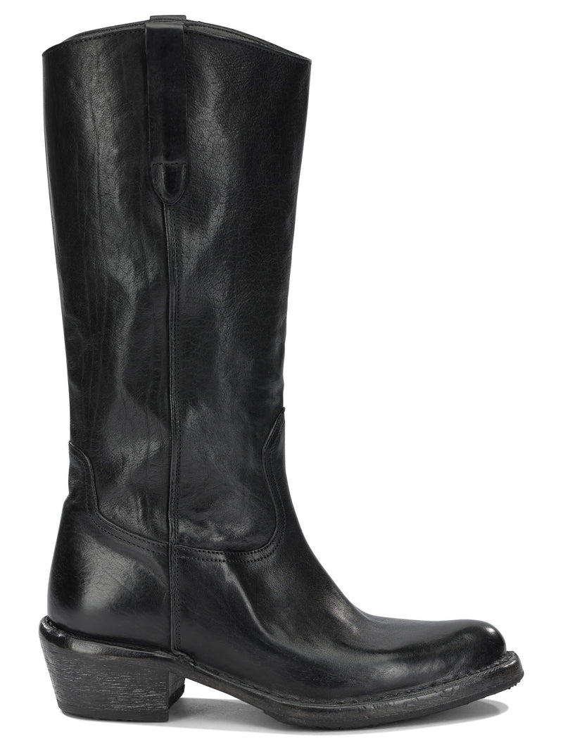 Moma Moma Dallas 50mm Cowboy Boots Black - World Class Fashion