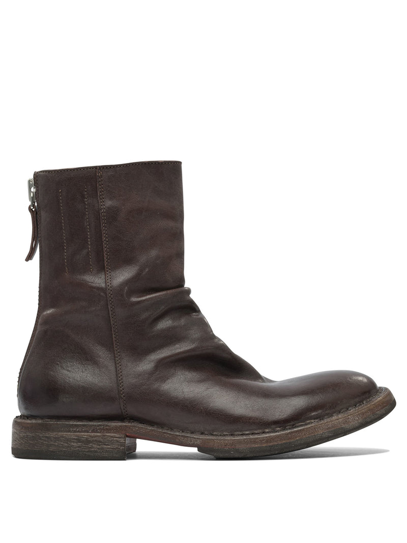 Moma Moma Minsk Zippered Ankle Boots Black - World Class Fashion