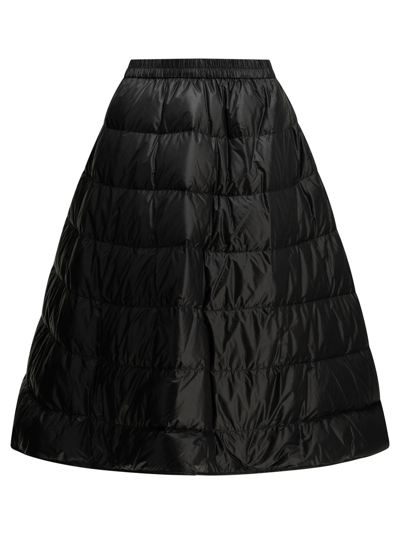 Moncler Moncler Padded Midi Skirt Black Women - World Class Fashion