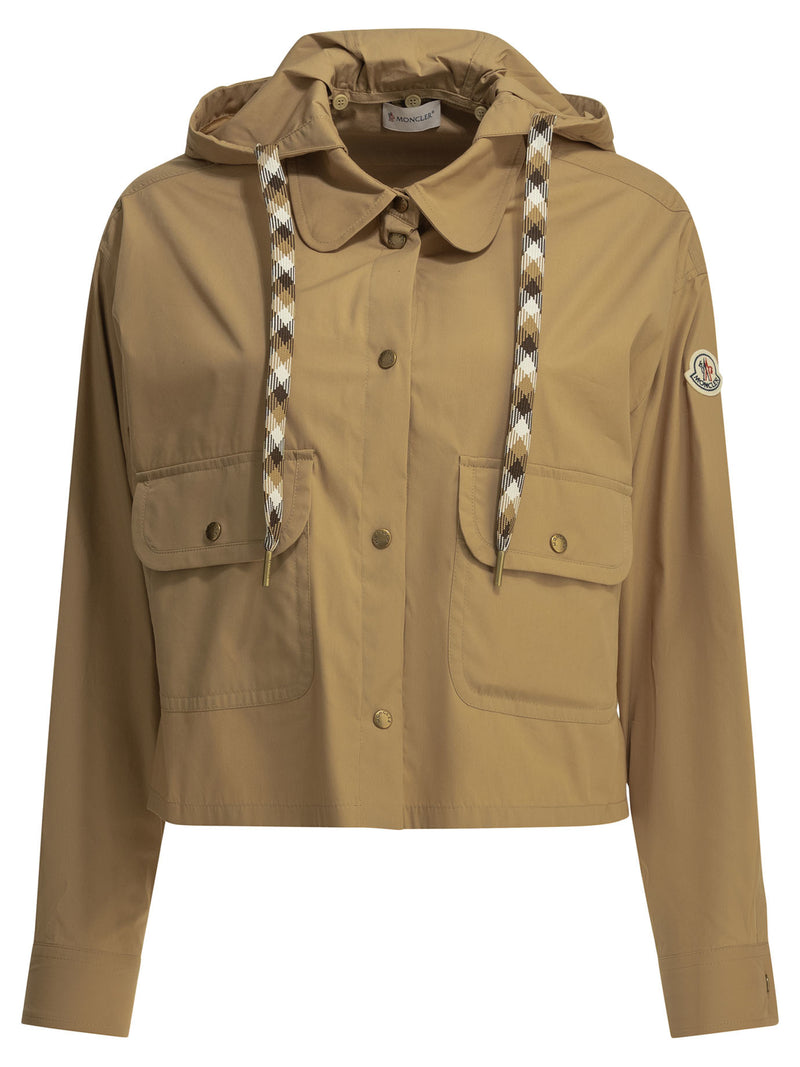 Moncler Moncler Overshirt Jacket Beige Women - World Class Fashion