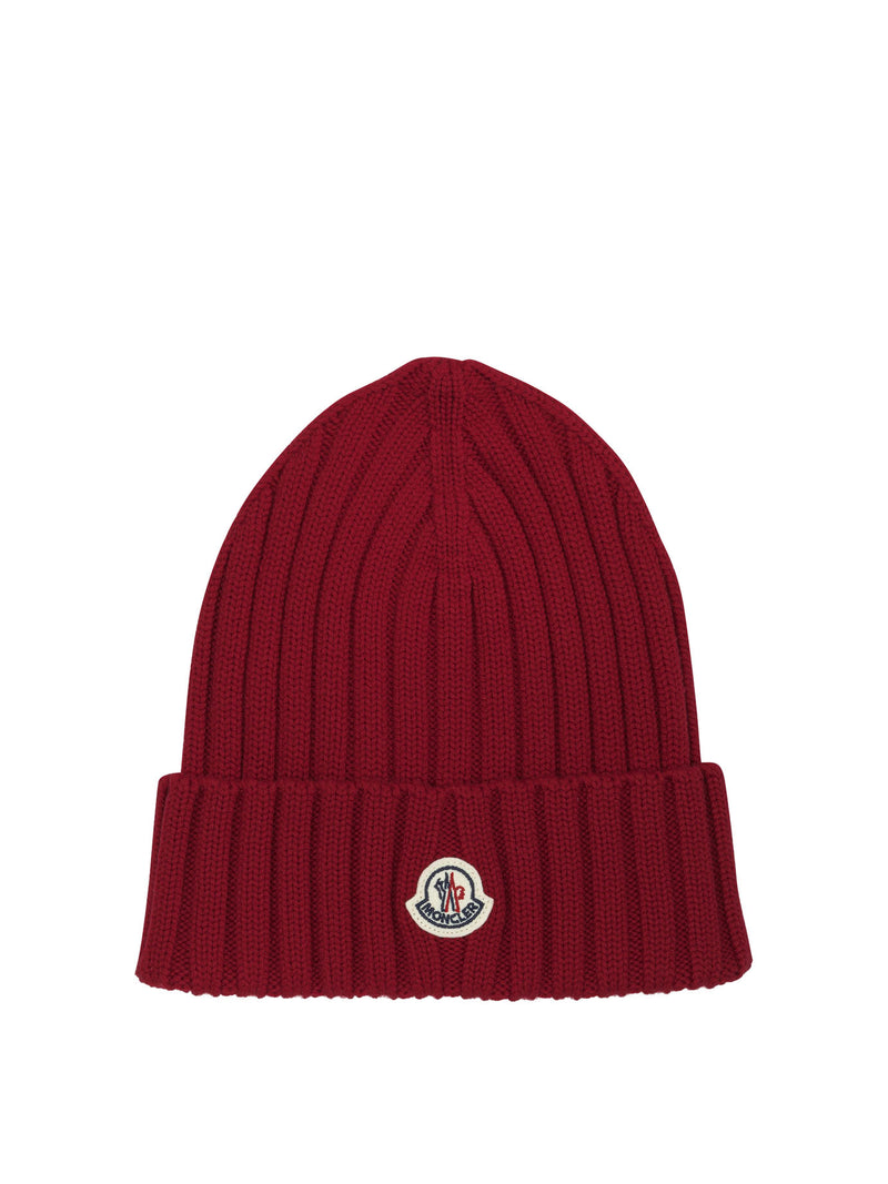 Moncler Moncler Wool Beanie Red Women - World Class Fashion