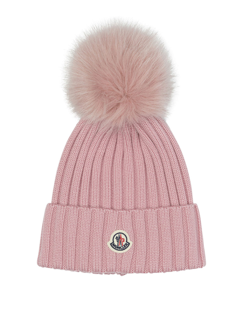 Moncler Moncler Tricot Beanie Pink Women - World Class Fashion