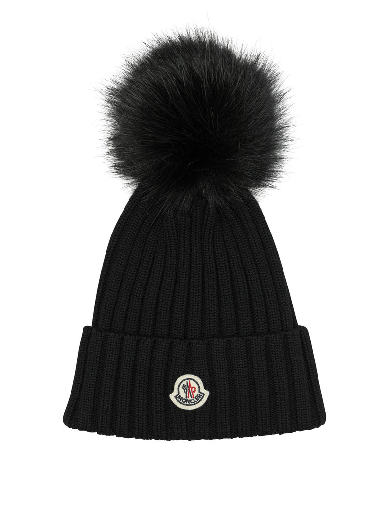 Moncler Moncler Tricot Beanie Black Women - World Class Fashion