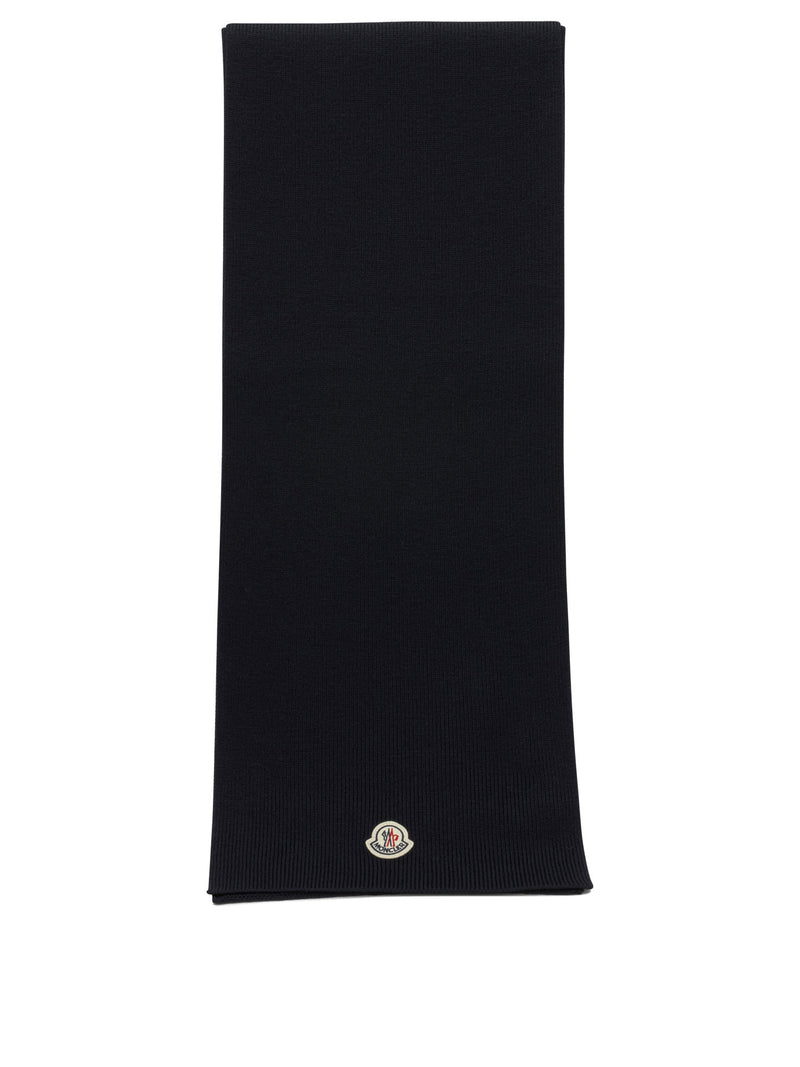 Moncler Moncler Classic Wool Scarf Blue Men - World Class Fashion