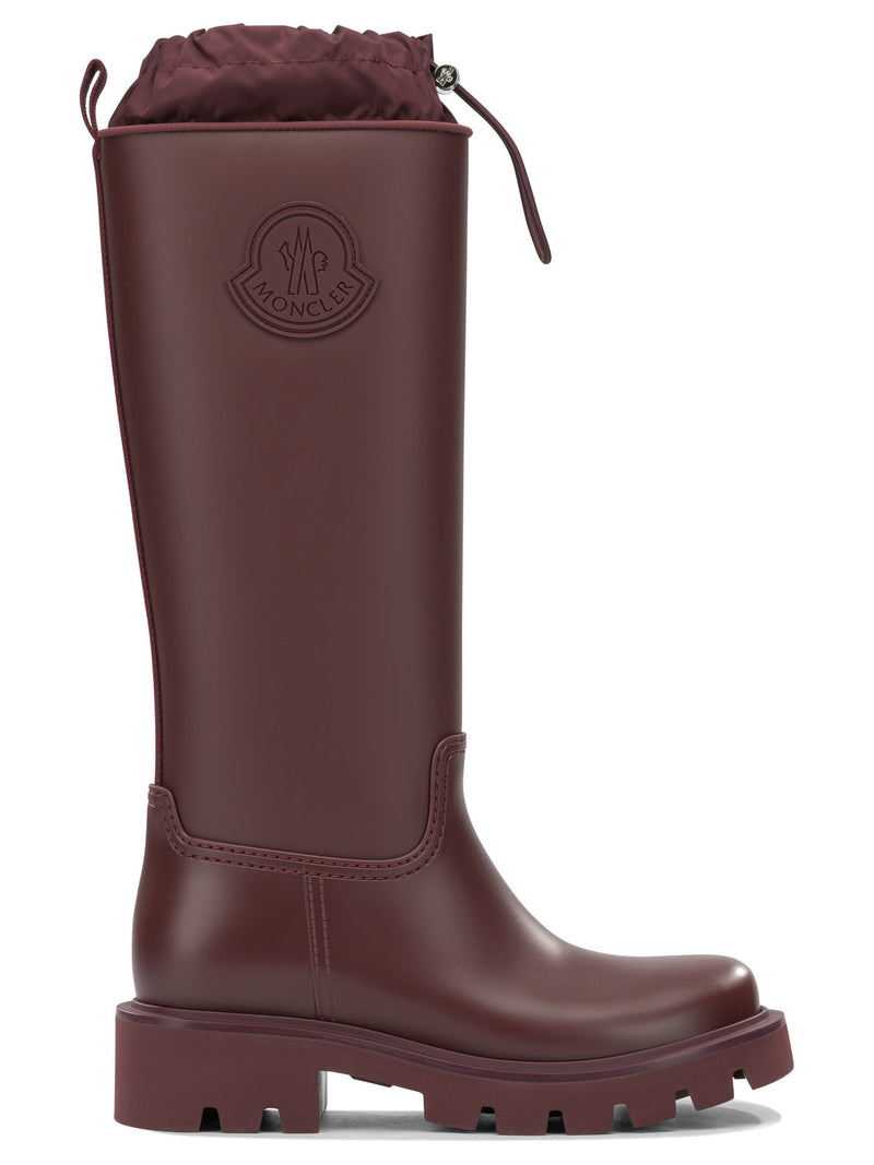 Moncler Moncler Kickstream High Rain Boots Bordeaux - World Class Fashion