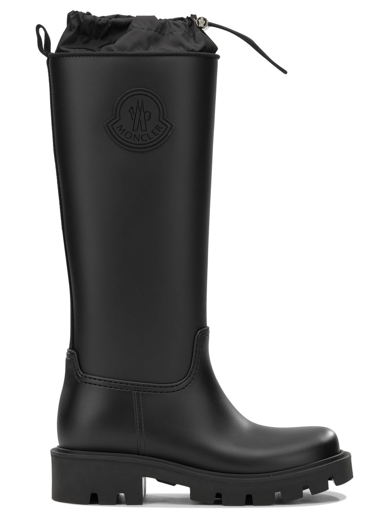 Moncler Moncler Kickstream High Rain Boots Black Women - World Class Fashion