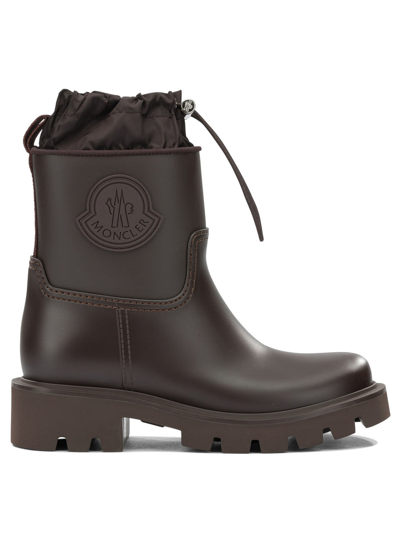 Moncler Moncler Kickstream Rain Boots Brown Women - World Class Fashion